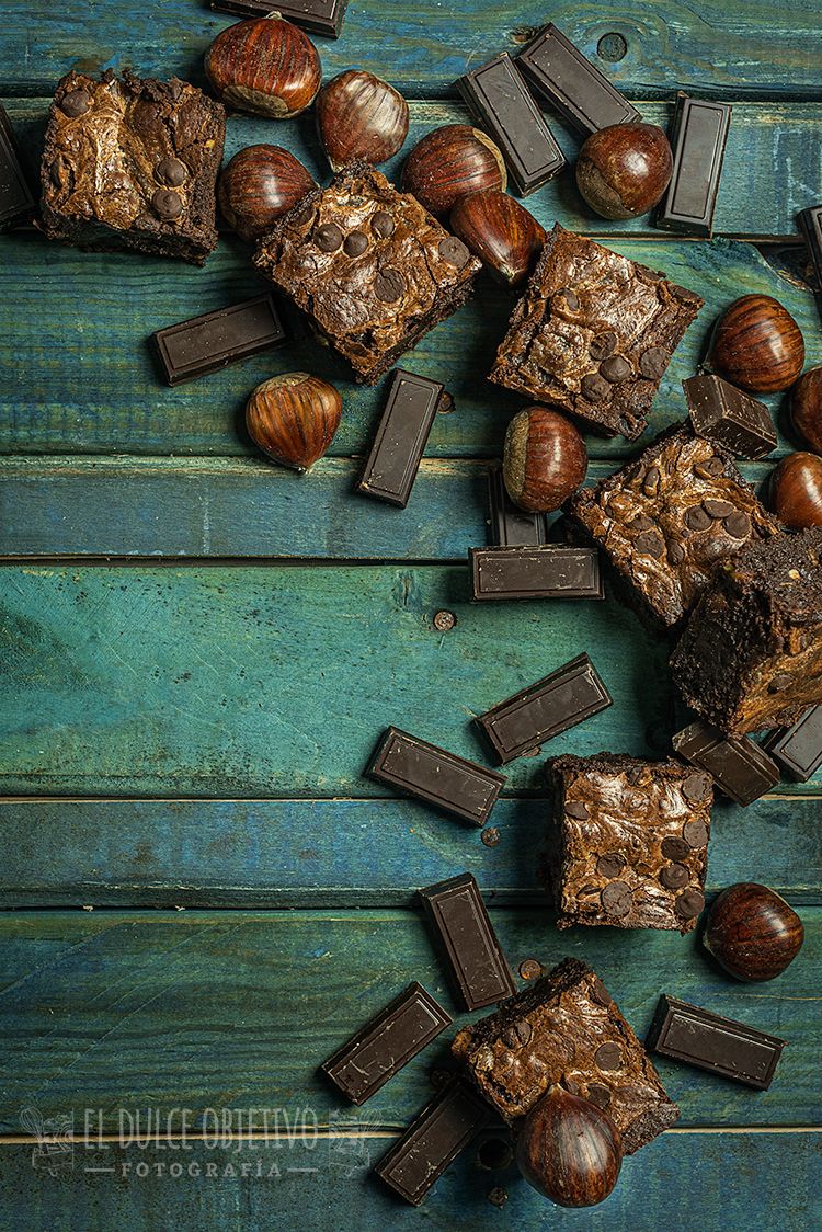 Brownie de Castañas. Blog dedicado a la repostería y los dulces.